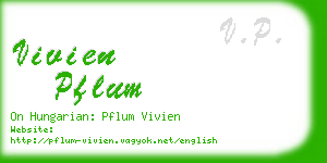 vivien pflum business card